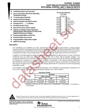 TLV2543CDBR datasheet  